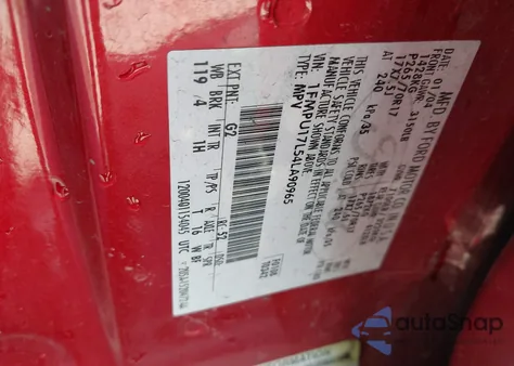 2004 Ford Expedition Eddie Bauer z USA, uszkodzony, nr VIN 1FMPU17L54LA90965